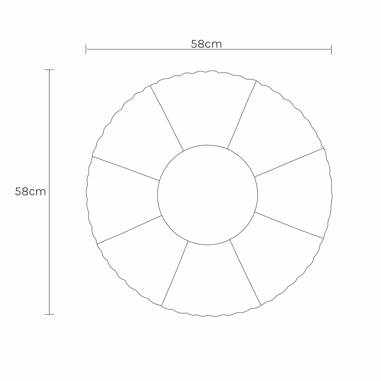 Mini Tube Pool Ring | Olive