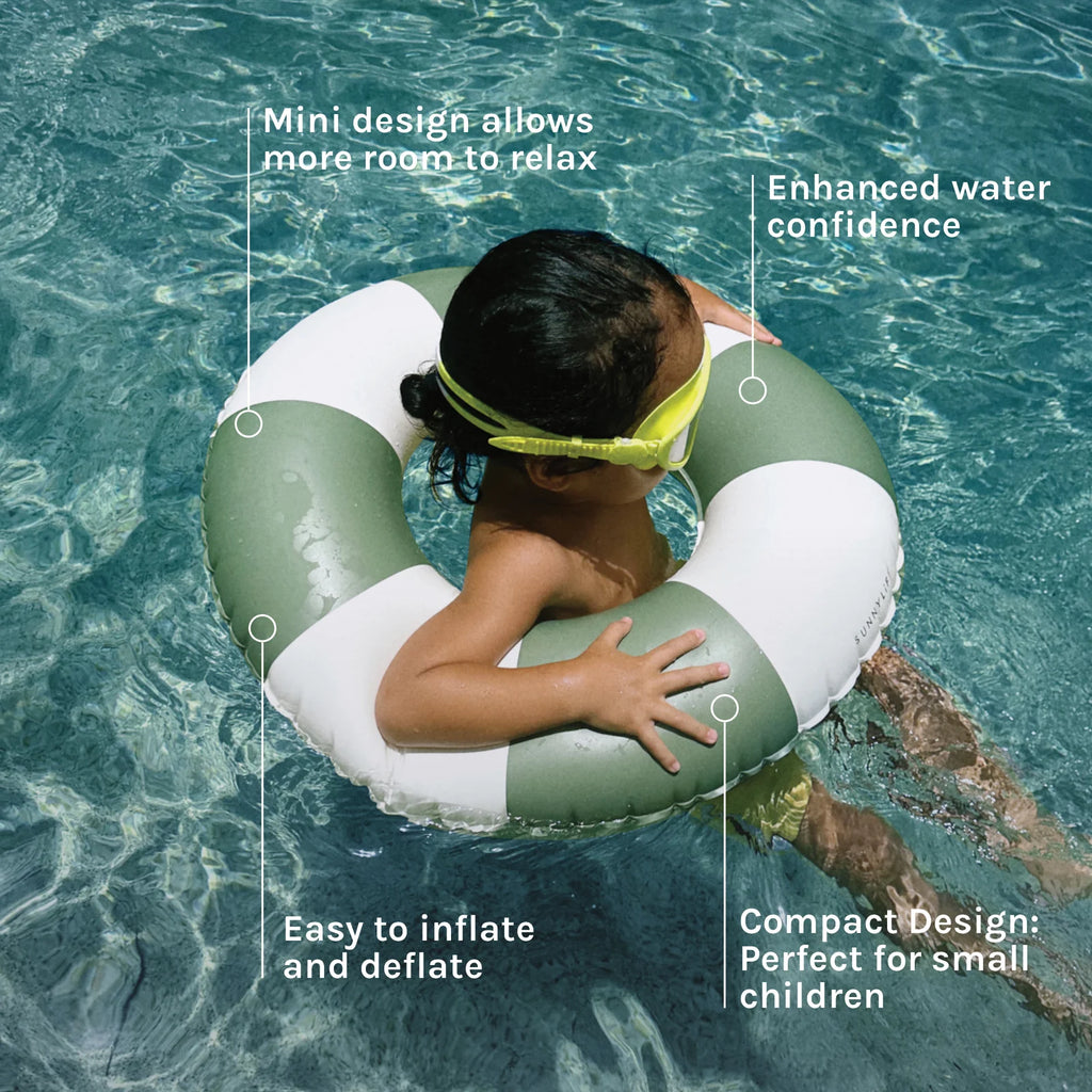 Mini Tube Pool Ring | Olive