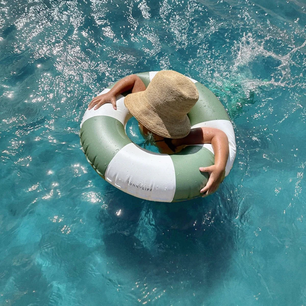 Mini Tube Pool Ring | Olive