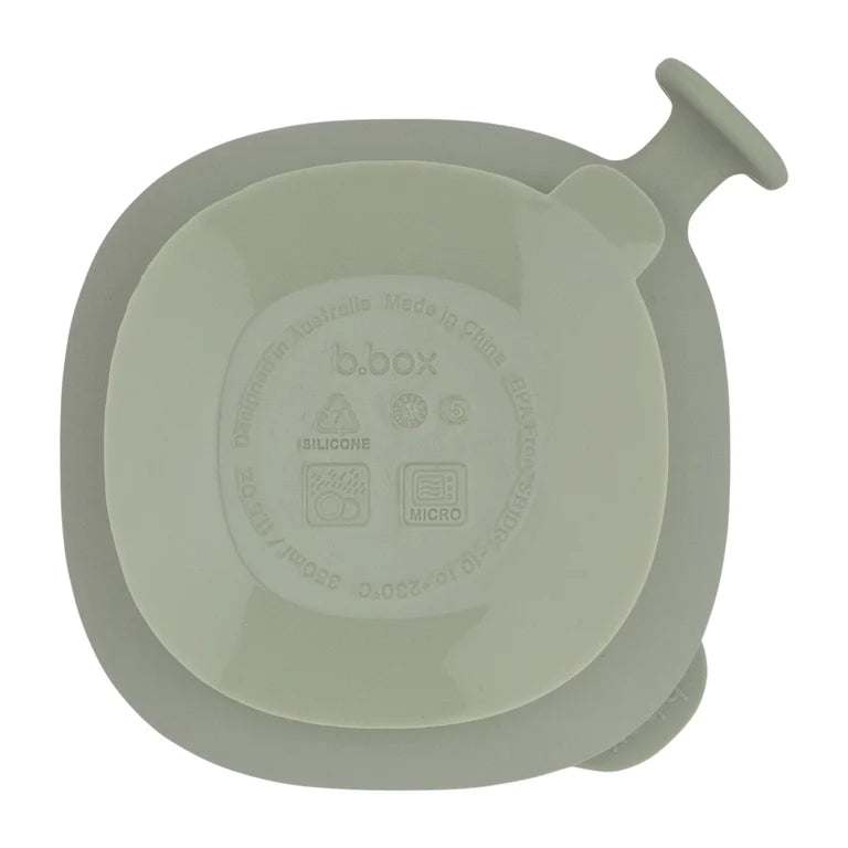 Silicone Bowl with Lid | Sage