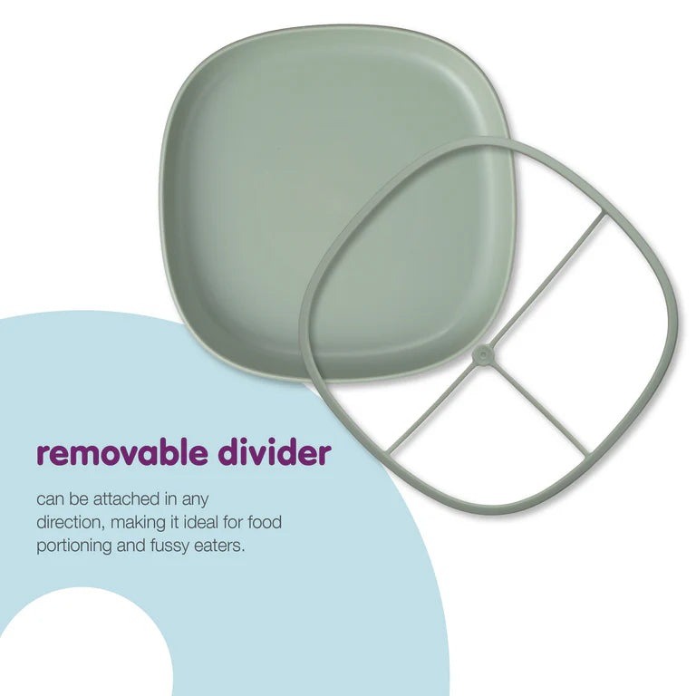2 in 1 Suction Plate | Sage