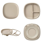 2 in 1 Suction Plate | Latte