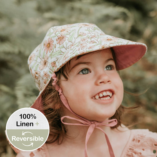 Legionnaire Reversible Flap Hat | Poppy/Rosa