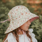 Linen Reversible Bucket Hat | Poppy/Rosa