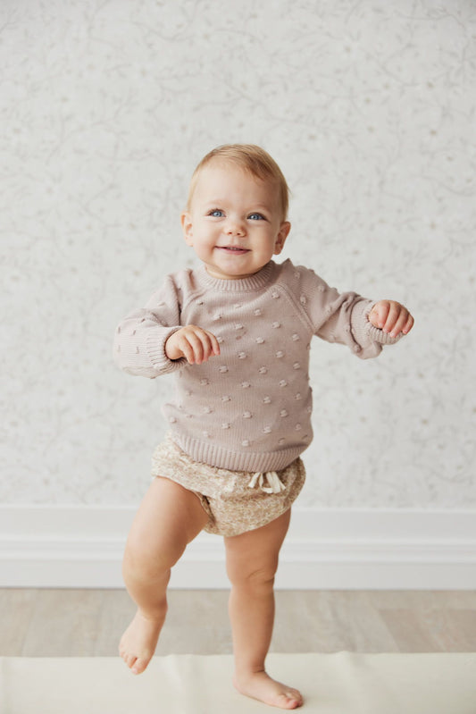 Dotty Knit Jumper | Rosebud