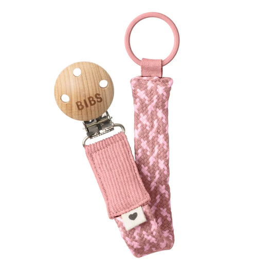 Pacifier Clip | Dusty Pink/Baby Pink