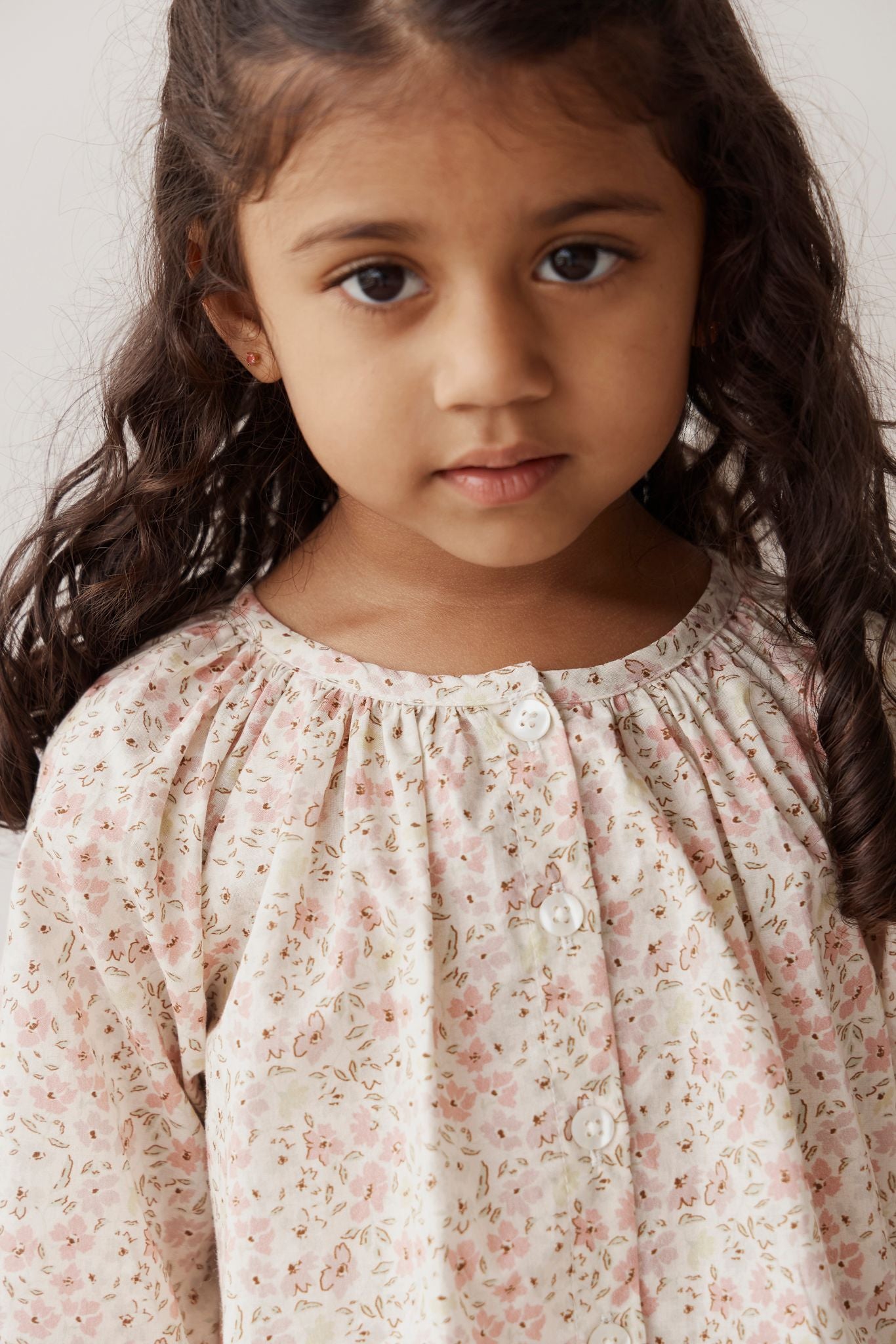Organic Cotton Heather Blouse | Fifi Floral