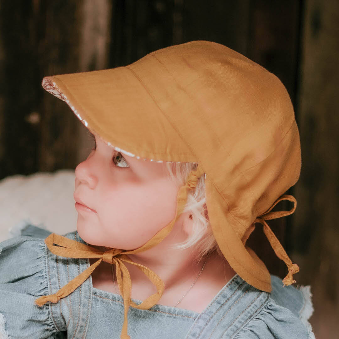 'Matilda/Maize' Flap Hat