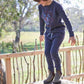 Charcoal Garment Dyed Track Pant