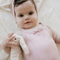 SIZE 1 & 2 Organic Cotton Pointelle Singlet Bodysuit | Cupcake
