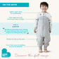 Organic Sleep Suit | 1.0 TOG | White Dreamer