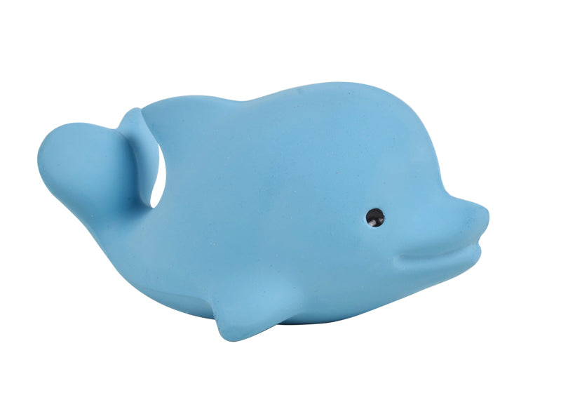 Dolphin | Organic Natural Rubber Rattle, Teether & Bath Toy