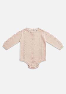 Cable Knit Bodysuit | Pink Tint