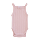 SIZE 1 & 2 Organic Cotton Pointelle Singlet Bodysuit | Cupcake